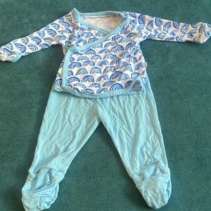 Little Sleepies Blue and White Kids Pajamas